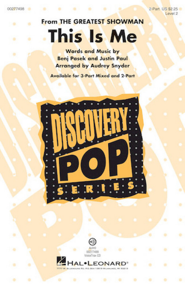 This is me  for 2-part chorus and piano  score