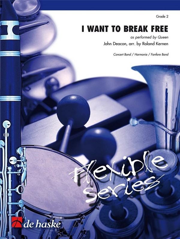 I want to break free&nbsp;&nbsp;for concert band&nbsp;&nbsp;score and parts