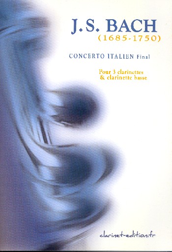 Final du Concerto Italien  pour 3 clarinettes et clarinette basse  partittion et parties