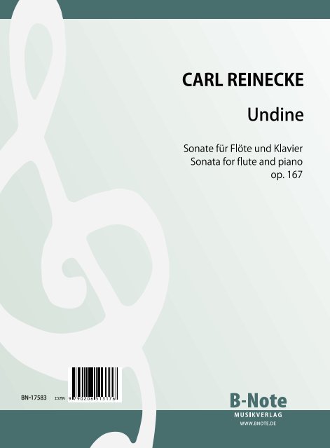 Undine-Sonate op.167&nbsp;&nbsp;für Flöte und Klavier&nbsp;&nbsp;