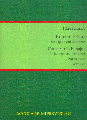 Konzert F-Dur  für Fagott und Orchester  Partitur