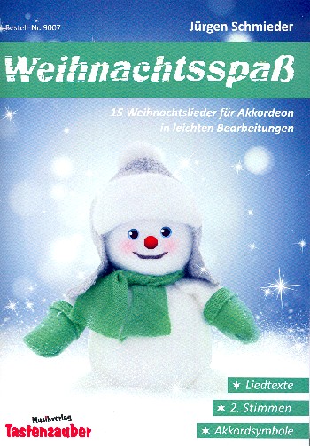 Weihnachtsspass  für 1-2 Akkordeons (mit Texten und Akkorden)  Spielpartitur
