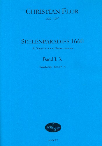 Seelenparadies 1660 Band 1/3  für Gesang und Bc  
