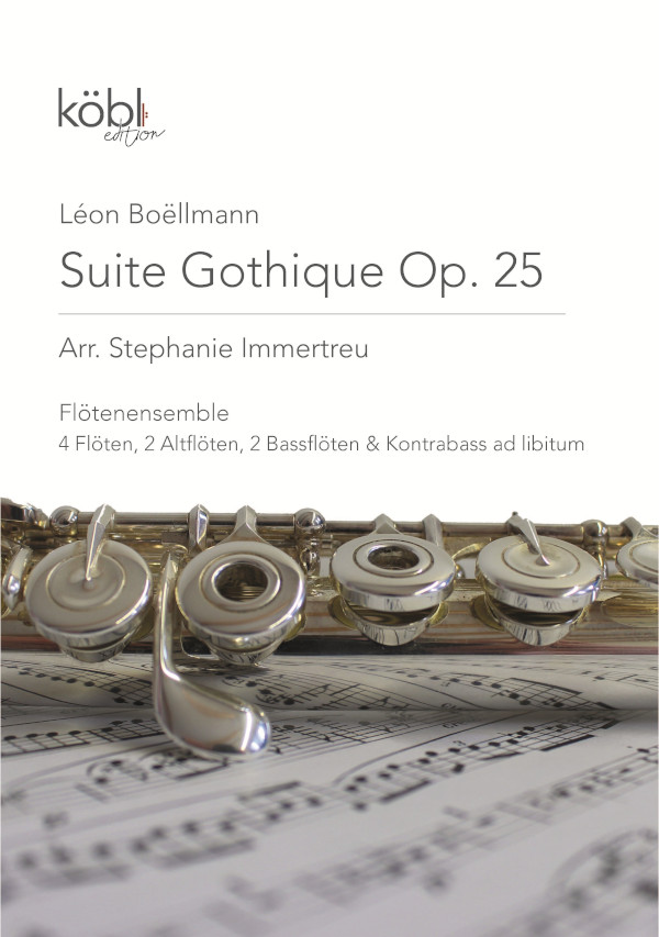 Suite gothique op.25  für Flöten-Ensemble (8 Spieler) (Kontrabass ad lib)  Partitur und Stimmen