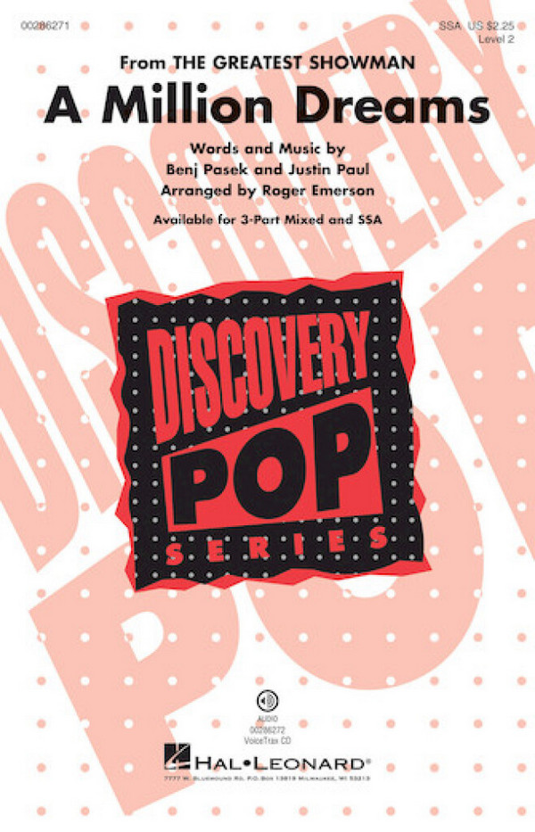 A Million Dreams  for female chorus and piano  