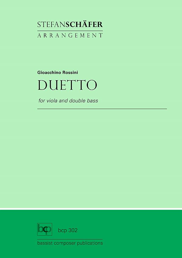 Duetto  für Viola und Kontrabass  Stimmen