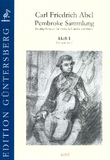 Pembroke-Sammlung Band 1 (Nr.1-10)  für Viola da gamba und Bass  2 Spielpartituren (Bc nicht ausgesetzt)