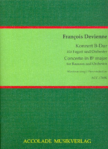 Konzert B-Dur für Fagott und Orchester  für Fagott und Klavier  