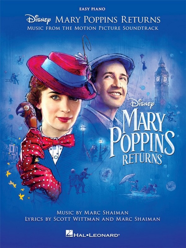 Mary Poppins returns (Movie Musical 2018)&nbsp;&nbsp;for easy piano (+lyrics)&nbsp;&nbsp;