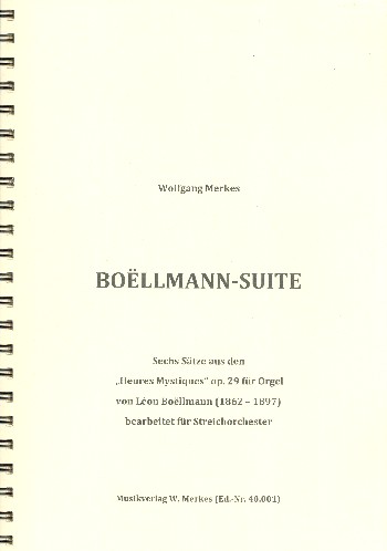 Boellmann-Suite Nr.1  für Streichorchester  Partitur