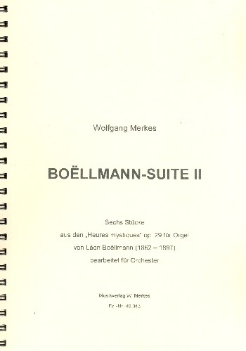 Boellmann-Suite Nr.2  für Streichorchester  Partitur
