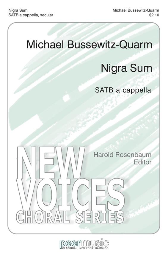 Nigra Sum&nbsp;&nbsp;for mixed chorus a cappella&nbsp;&nbsp;score