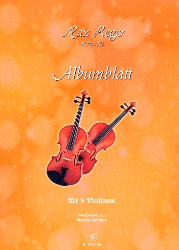 Albumblatt  für 2 Violinen  Partitur und Stimme