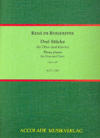 3 Stücke op.26  für Oboe und Klavier  