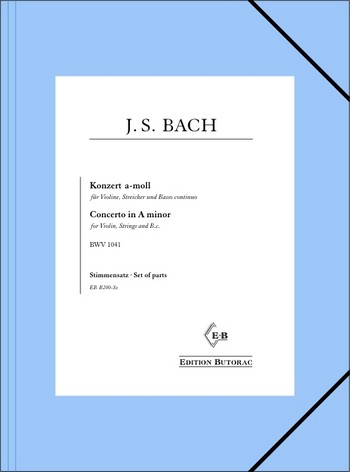 Konzert a-moll BWV1041&nbsp;&nbsp;für Violine, Streicher und Bc&nbsp;&nbsp;Stimmensatz