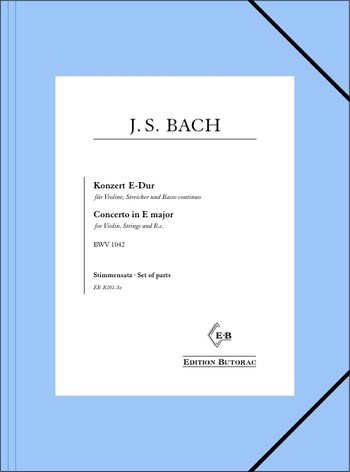 Konzert E-Dur BWV1042&nbsp;&nbsp;für Violine, Streicher und Bc&nbsp;&nbsp;Stimmensatz