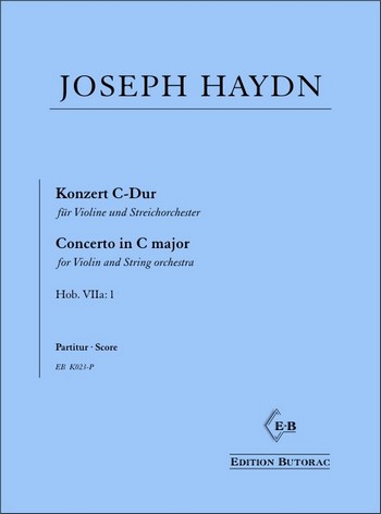 Konzert C-Dur Hob.VIIa:1&nbsp;&nbsp;für Violine und Streichorchester&nbsp;&nbsp;Partitur