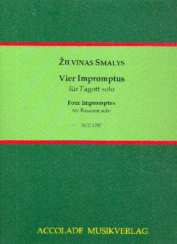 4 Impromptus  für Fagott (Violoncello) solo  