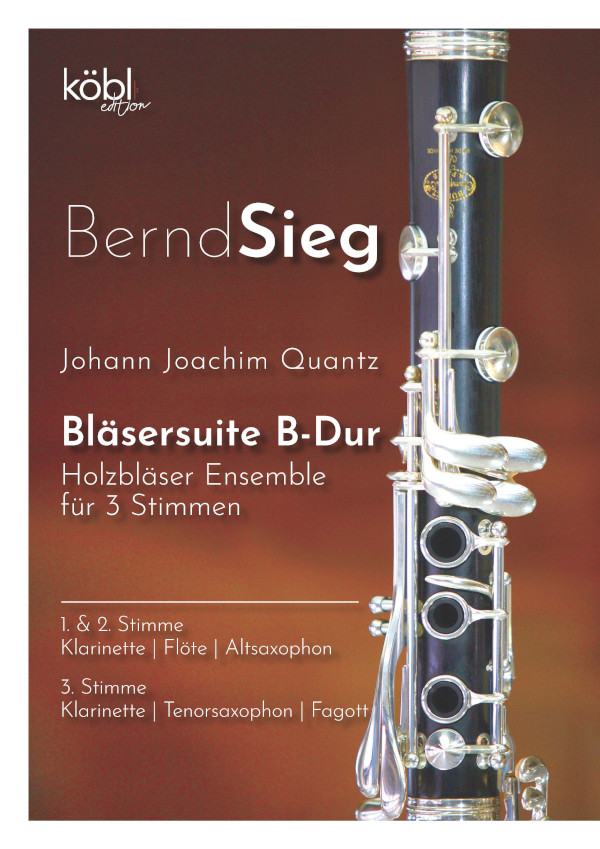 Suite B-Dur  für 3 Holzbläser (Ensemble)  Partitur und Stimmen