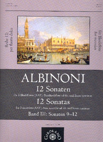 12 Sonaten Band 3 (Nr.9-12)