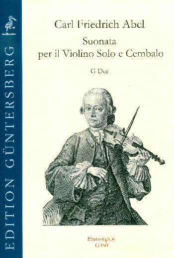 Suonata G-Dur   für Violine und Cembalo  Partitur und Stimmen (Bc ausgesetzt)