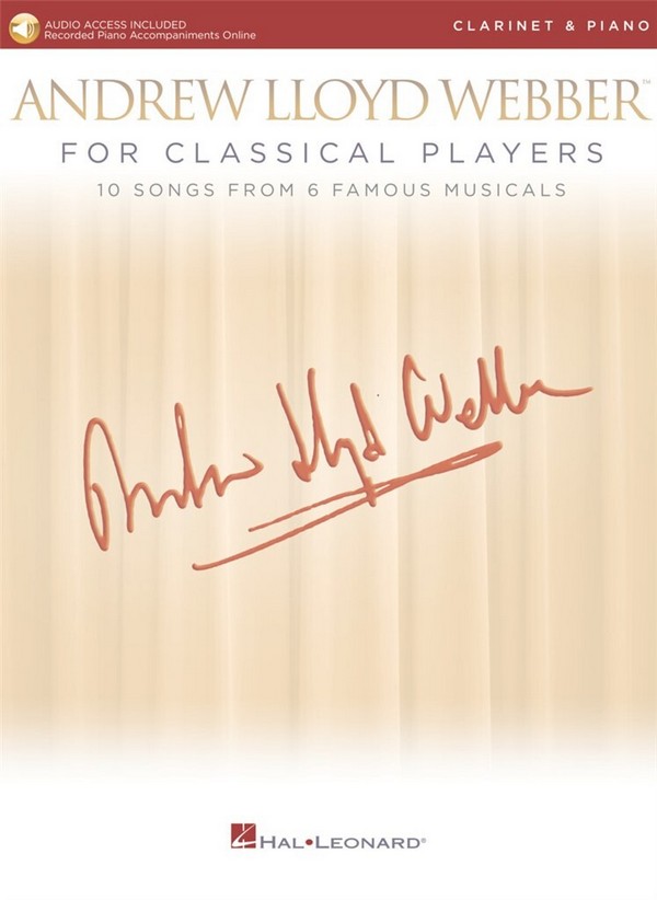 Webber for classical Players (+Audio Access)&nbsp;&nbsp;for clarinet and piano&nbsp;&nbsp;