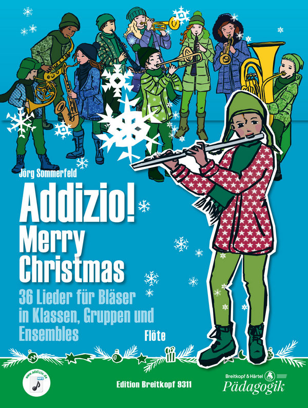 Addizio Merry Christmas  für Bläserklasse (Blasorchester)  Flöte