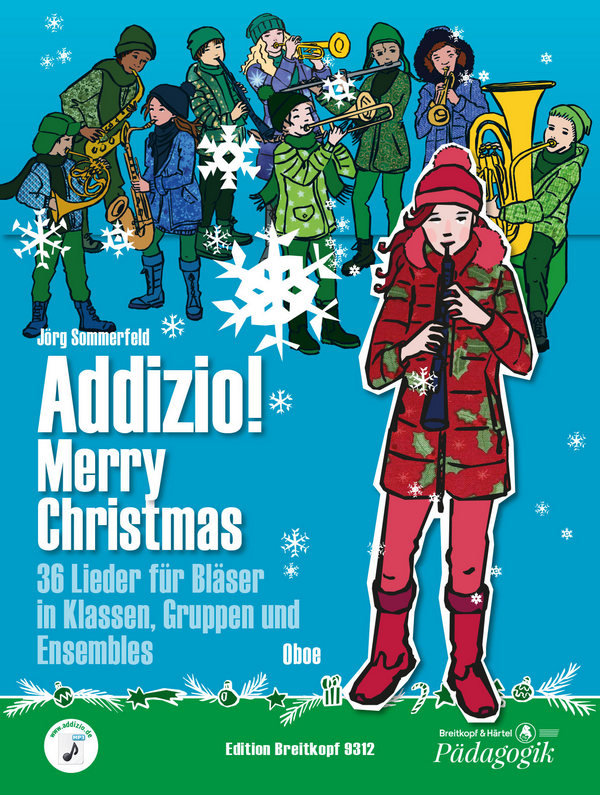 Addizio Merry Christmas  für Bläserklasse (Blasorchester)  Oboe
