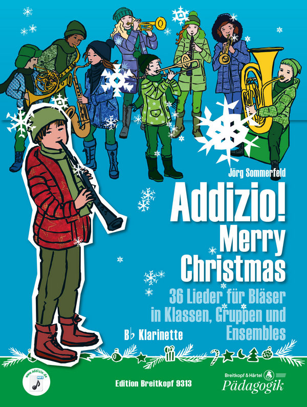 Addizio Merry Christmas  für Bläserklasse (Blasorchester)  Klarinette