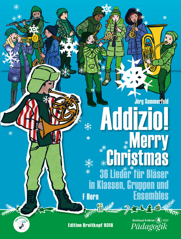 Addizio Merry Christmas  für Bläserklasse (Blasorchester)  Horn in F