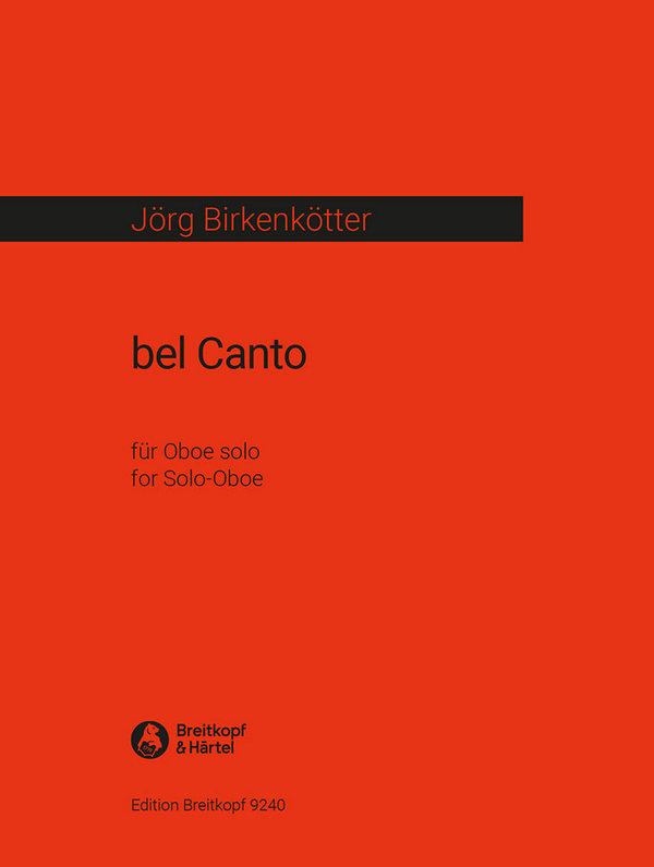 Bel canto  für Oboe  