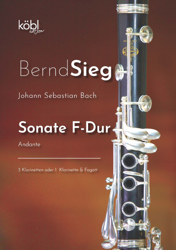 Andante aus der Sonate F-Dur&nbsp;&nbsp;für 3 Klarinetten (2 Klarinetten und Fagott)&nbsp;&nbsp;Partitur und Stimmen