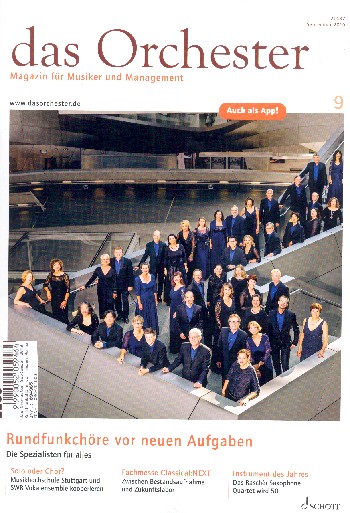 Das Orchester September 2019&nbsp;&nbsp;Rundfunkchöre vor neuen Aufgaben&nbsp;&nbsp;