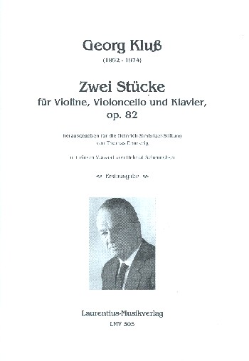 2 Stücke op.82  für Violine, Violoncello und Klavier  Stimmen