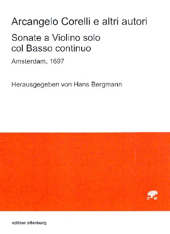 10 Sonaten  für Violine und Bc  Partitur und Stimme (Bc nicht ausgesetzt)