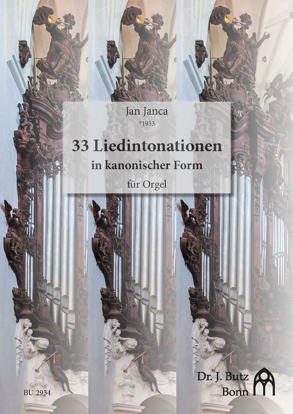 33 Liedintonationen in kanonischer Form&nbsp;&nbsp;für Orgel&nbsp;&nbsp;