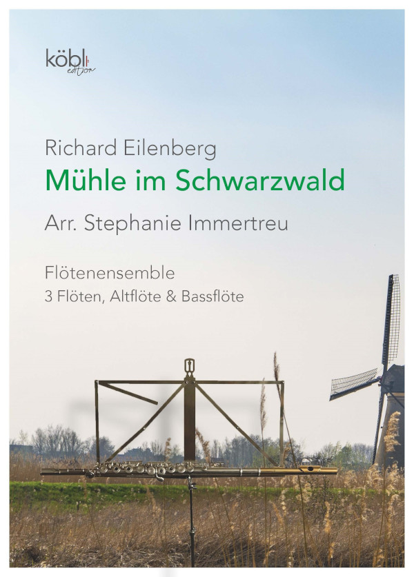 Mühle im Schwarzwald  für Flöten-Ensemble (5 Spieler)  Partitur und Stimmen