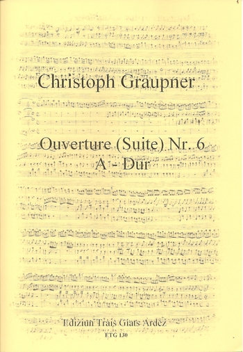 Ouverture A-Dur Nr.6  für Streichorchester  Partitur und Stimmen (2-2-2-2)