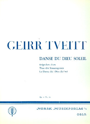 Danse du dieu soleil op.91,15  pour piano  