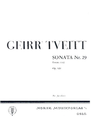 Sonata etere no.29 op.129  pour piano  
