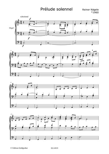 Prelude solennel  und  Fantasie  für Orgel  