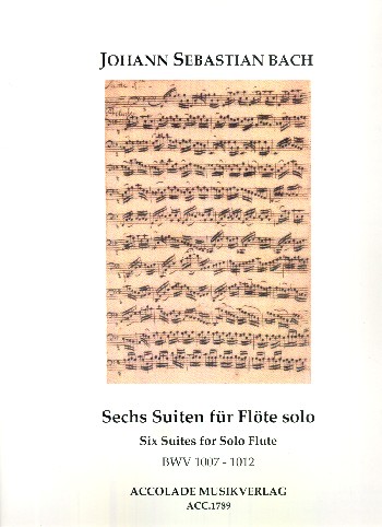 6 Suiten BWV1007-1012  für Flöte  