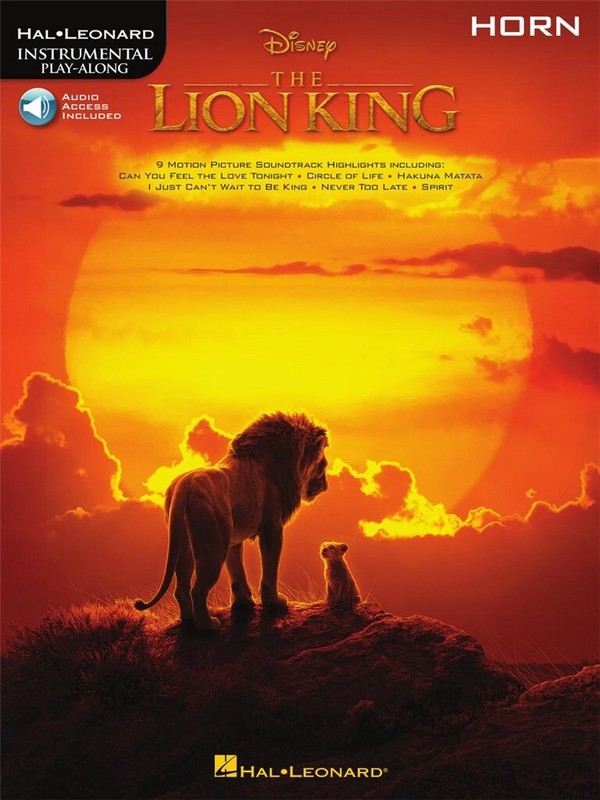 The Lion King (+Online Audio)&nbsp;&nbsp;for horn&nbsp;&nbsp;