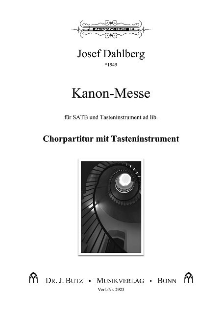 Kanon-Messe&nbsp;&nbsp;für gem Chor und Tasteninstrument&nbsp;&nbsp;Partitur