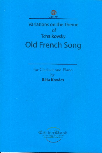 Variations on a Theme of Tschaikowsky (Old french Song)  for clarinet and piano  