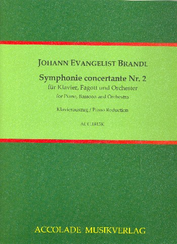 Symphonie concertante C-Dur Nr.2  für Fagott, Klavier und Orchester  Partitur