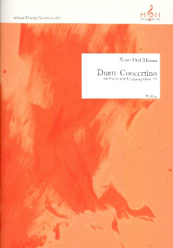 Duett-Concertino op.189  für Violine und Schlagzeug  Partitur und Stimmen