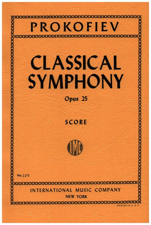 Classical Symphony op.25  for orchestra  study score