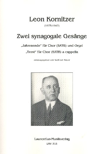 2 synagogale Gesänge  für gem Chor und Orgel  Partitur