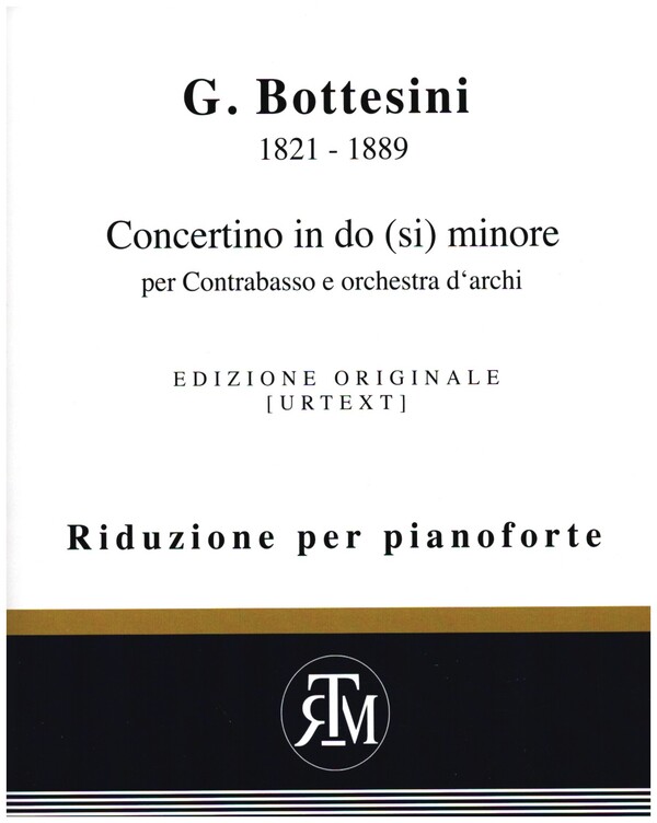 Concertino h-Moll Nr.2  für Kontrabass und Orchester  Klavierauszug mit Solostimme